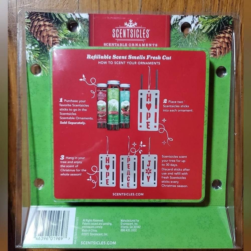 Scentsicles Metal Scent Holder Ornaments